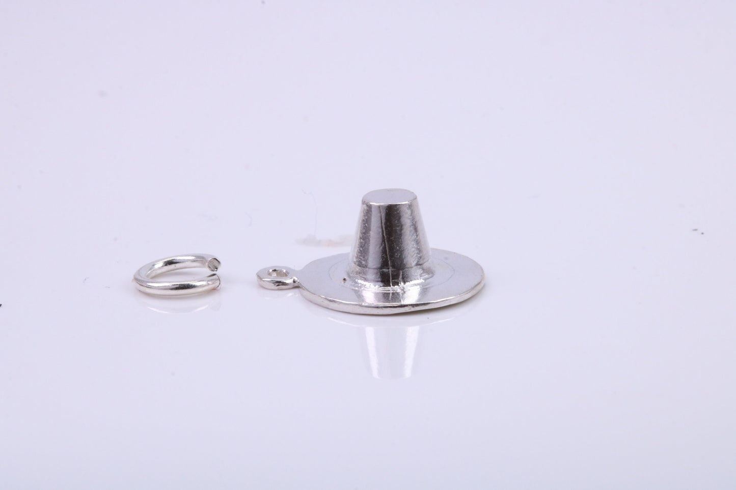 Welsh Hat Charm, Traditional Charm, Made from Solid 925 Grade Sterling Silver, Complete with Attachment Link