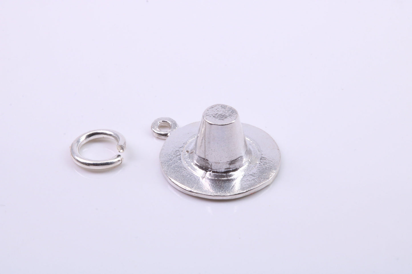 Welsh Hat Charm, Traditional Charm, Made from Solid 925 Grade Sterling Silver, Complete with Attachment Link