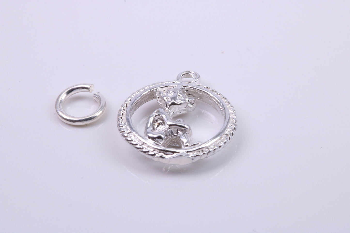 Gollum Charm, Traditional Charm, Made from Solid 925 Grade Sterling Silver, Complete with Attachment Link