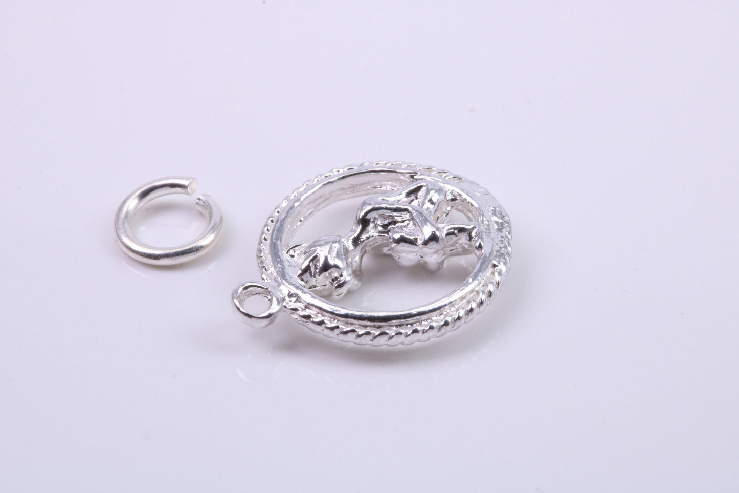 Gollum Charm, Traditional Charm, Made from Solid 925 Grade Sterling Silver, Complete with Attachment Link