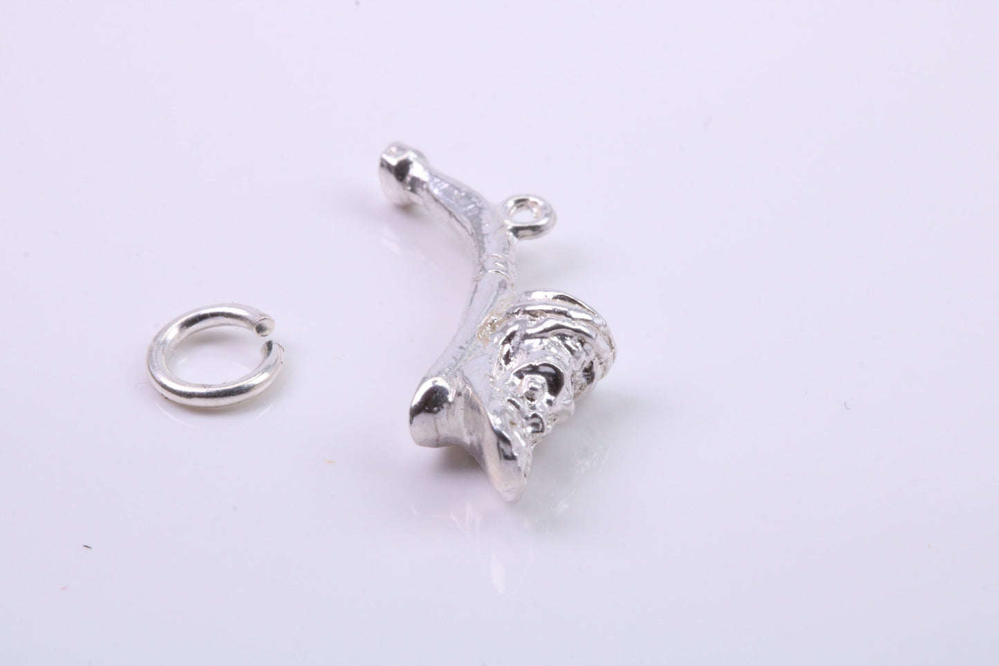 Saxophone Charm, Traditional Charm, Made from Solid 925 Grade Sterling Silver, Complete with Attachment Link