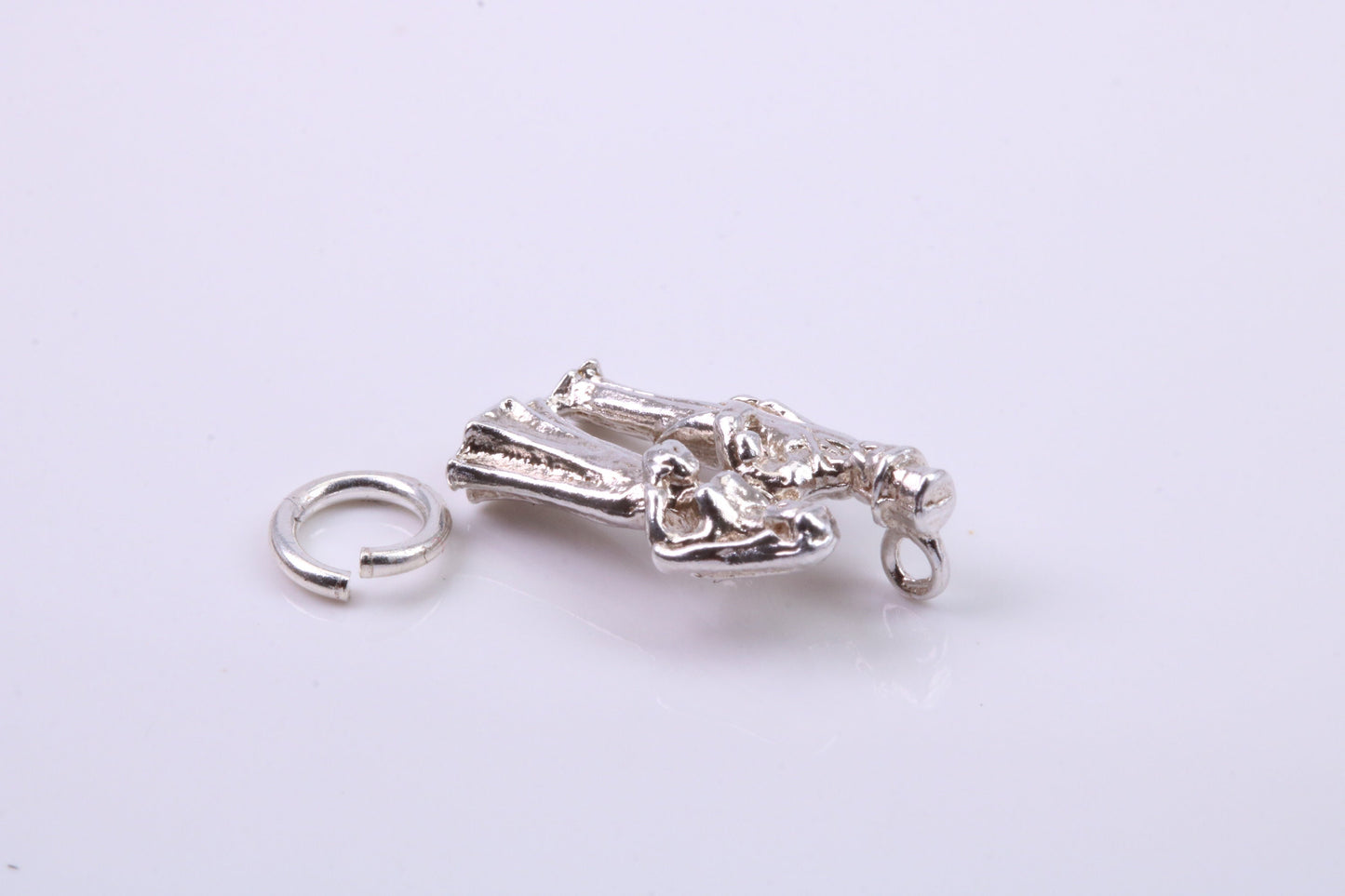 The Vow Charm, Traditional Charm, Made from Solid 925 Grade Sterling Silver, Complete with Attachment Link