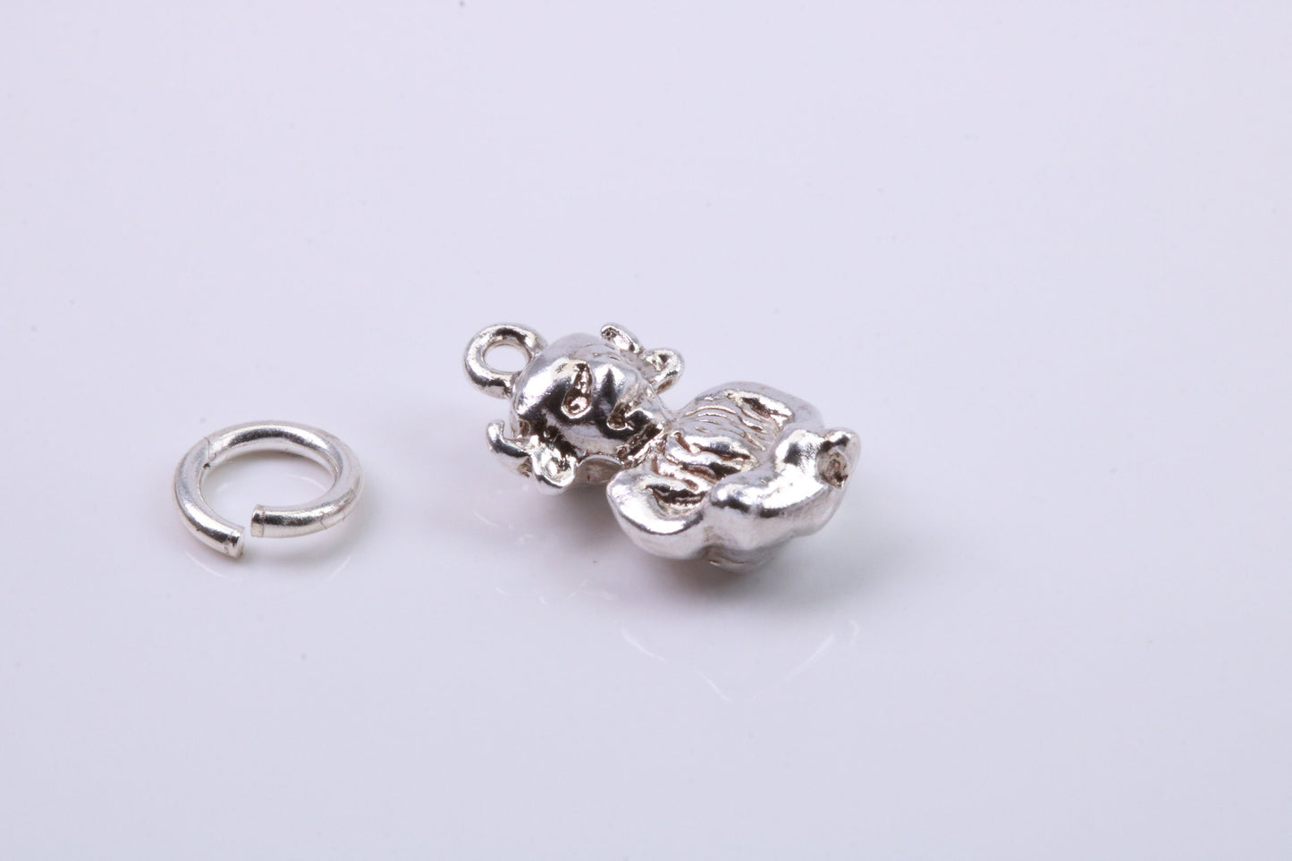 Gollum Charm, Traditional Charm, Made from Solid 925 Grade Sterling Silver, Complete with Attachment Link