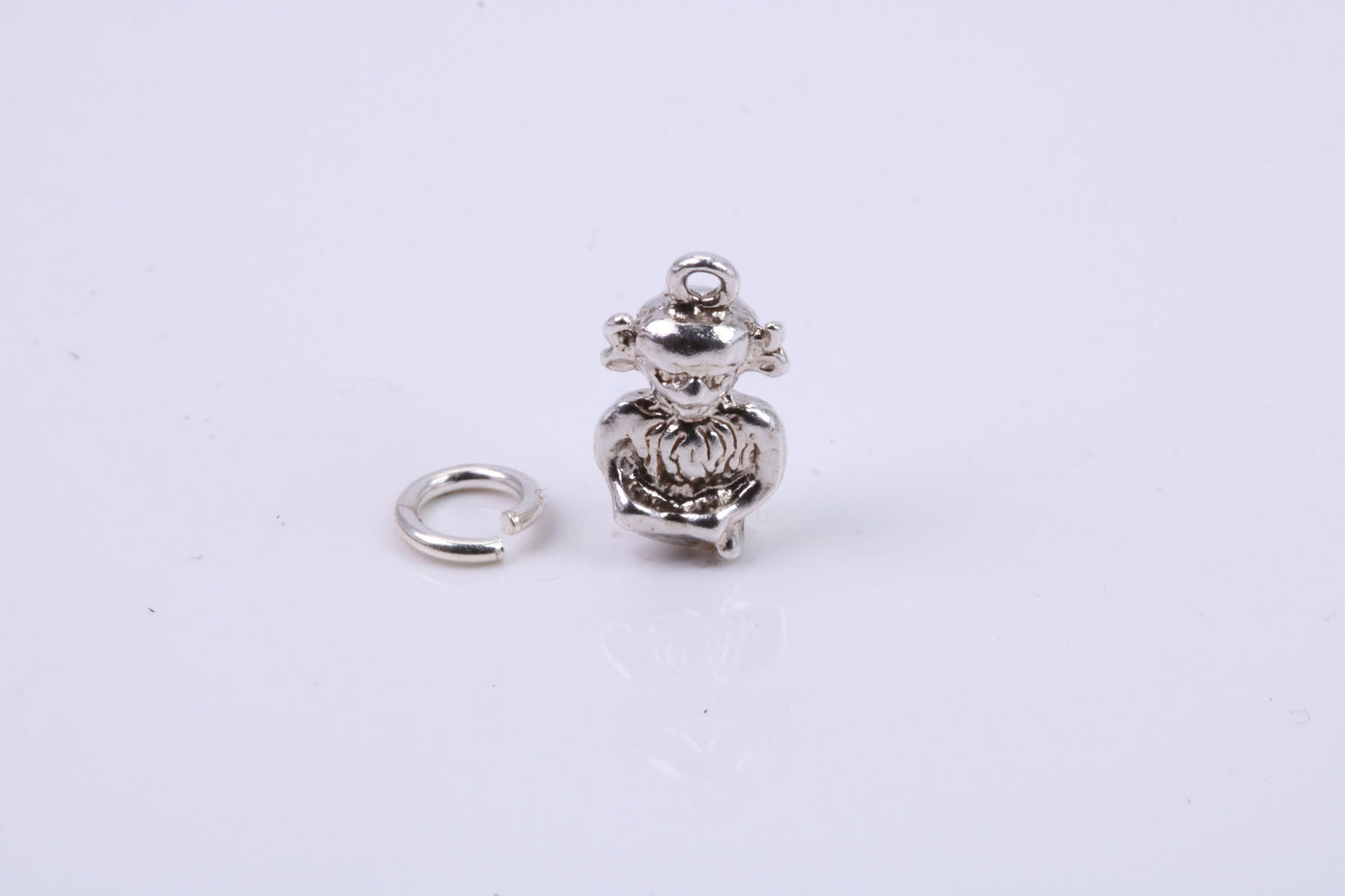 Gollum Charm, Traditional Charm, Made from Solid 925 Grade Sterling Silver, Complete with Attachment Link