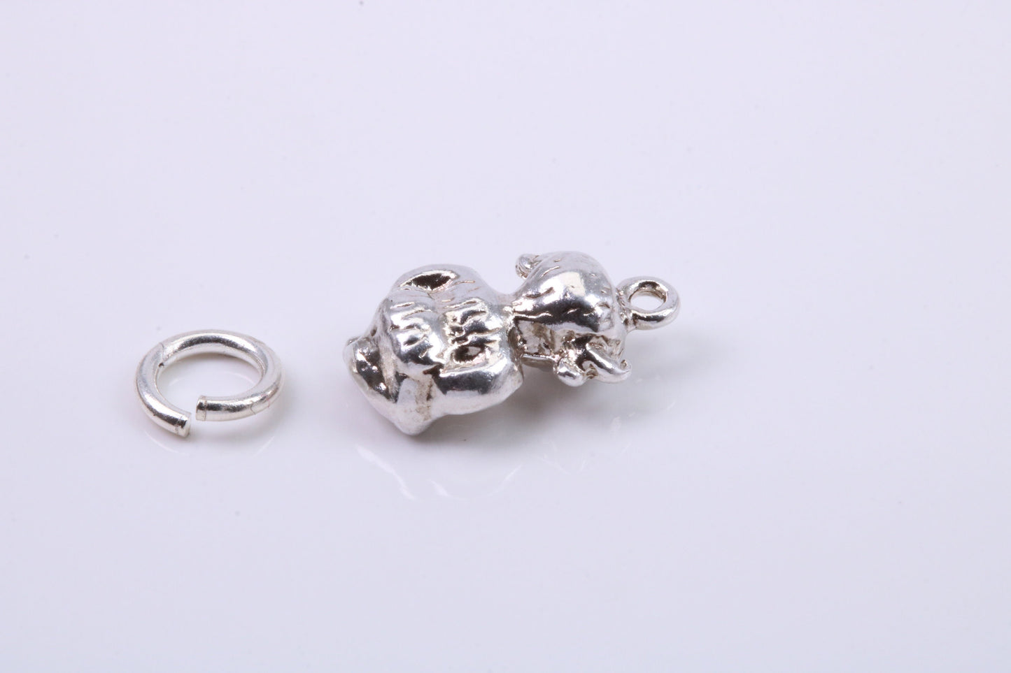 Gollum Charm, Traditional Charm, Made from Solid 925 Grade Sterling Silver, Complete with Attachment Link