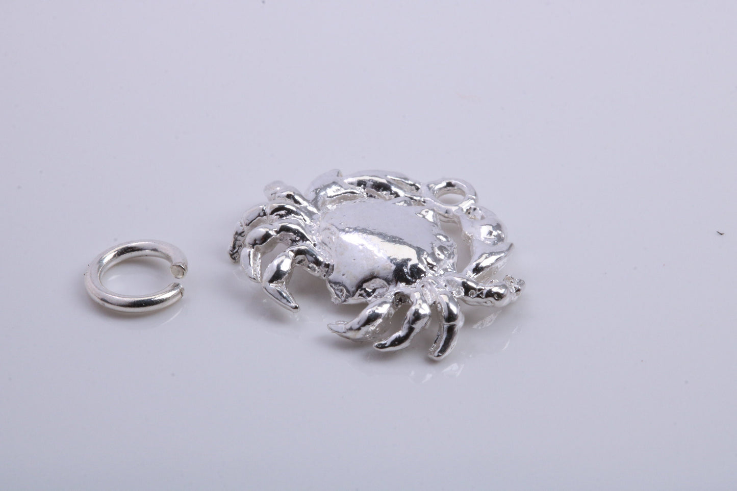 Cancer Zodiac Sign Charm, Traditional Charm, Made from Solid 925 Grade Sterling Silver, Complete with Attachment Link