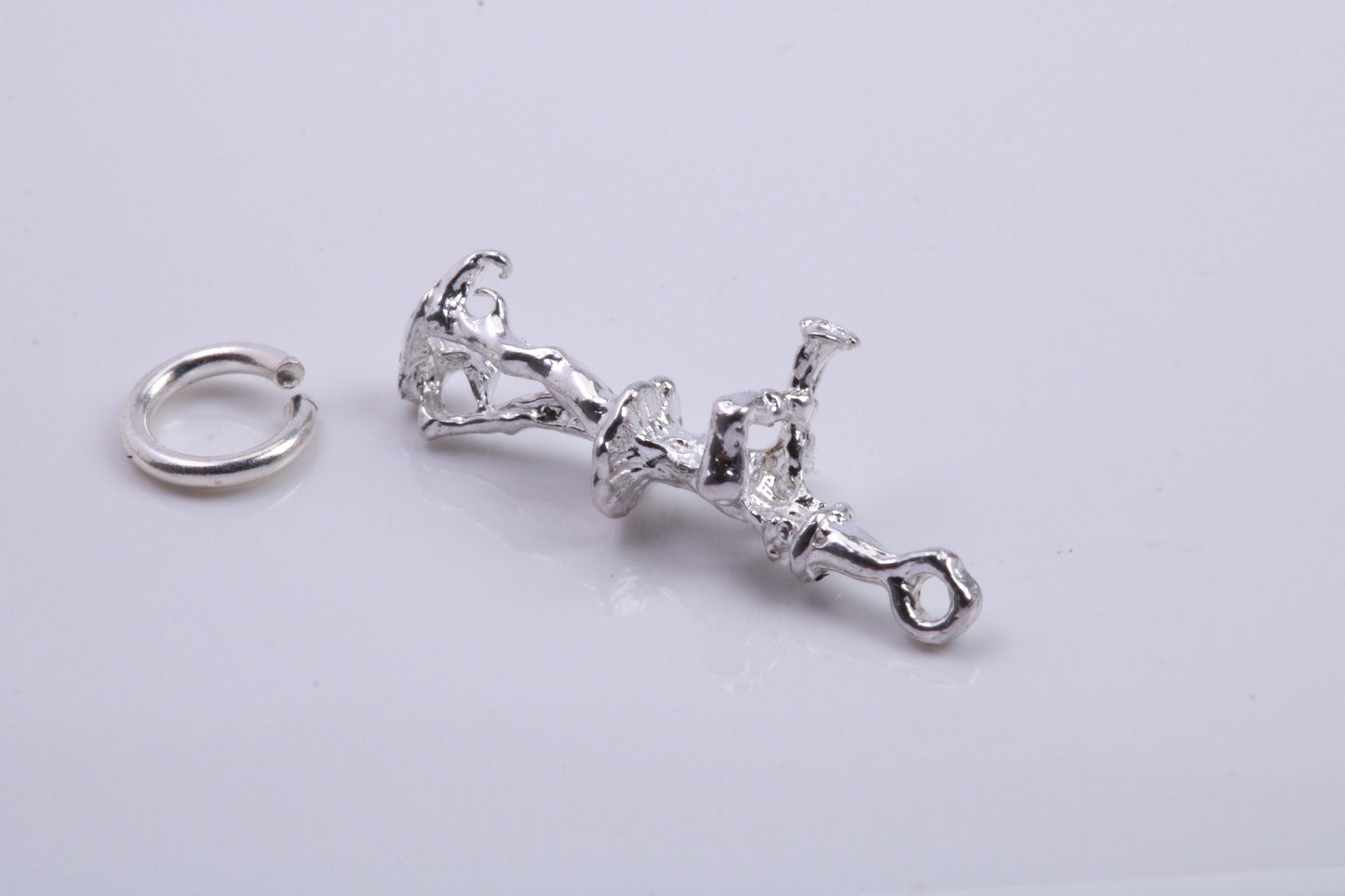 Pied Piper of Hamelin Charm, Traditional Charm, Made from Solid 925 Grade Sterling Silver, Complete with Attachment Link