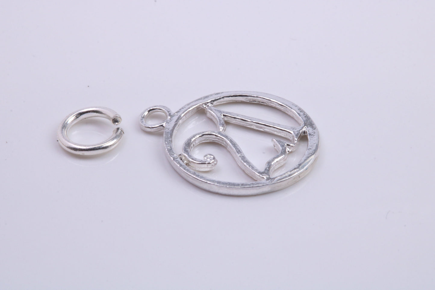 21st Birthday Charm, Traditional Charm, Made from Solid 925 Grade Sterling Silver, Complete with Attachment Link