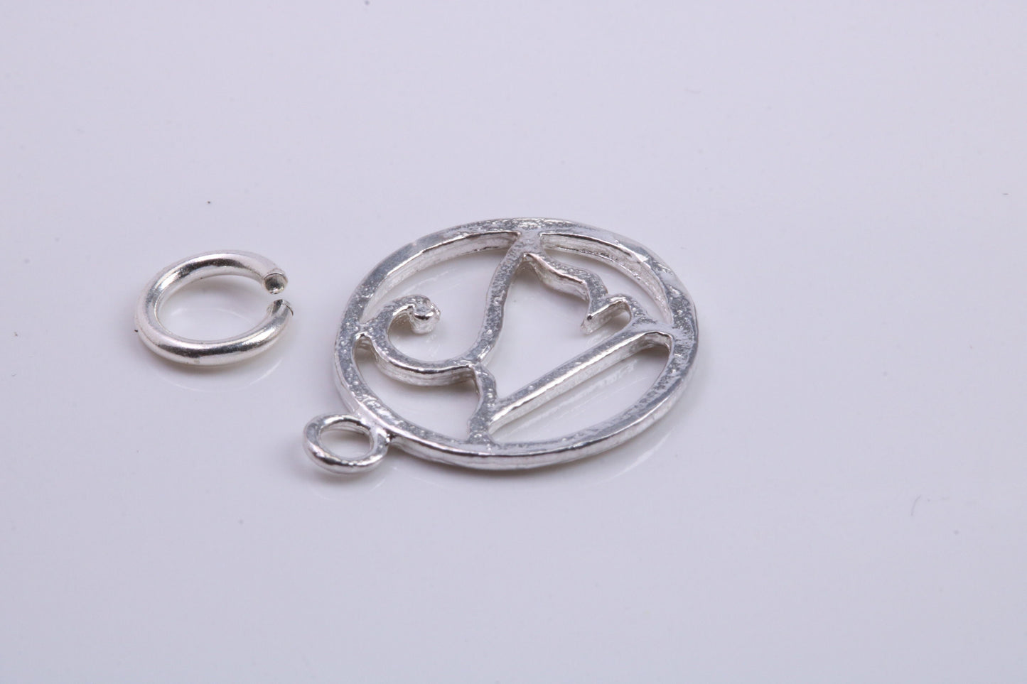 21st Birthday Charm, Traditional Charm, Made from Solid 925 Grade Sterling Silver, Complete with Attachment Link