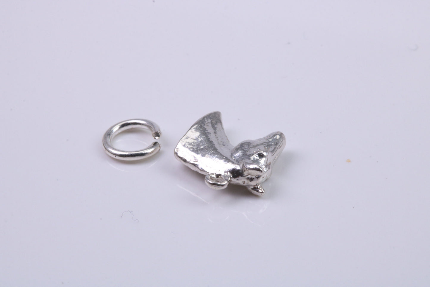 Horse Head Charm, Traditional Charm, Made from Solid 925 Grade Sterling Silver, Complete with Attachment Link