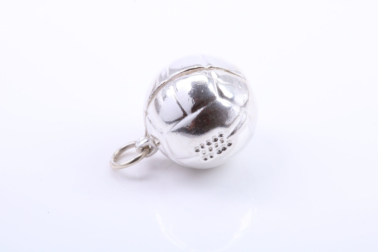 Foot Ball Charm, Traditional Charm, Made from Solid 925 Grade Sterling Silver, Complete with Attachment Link