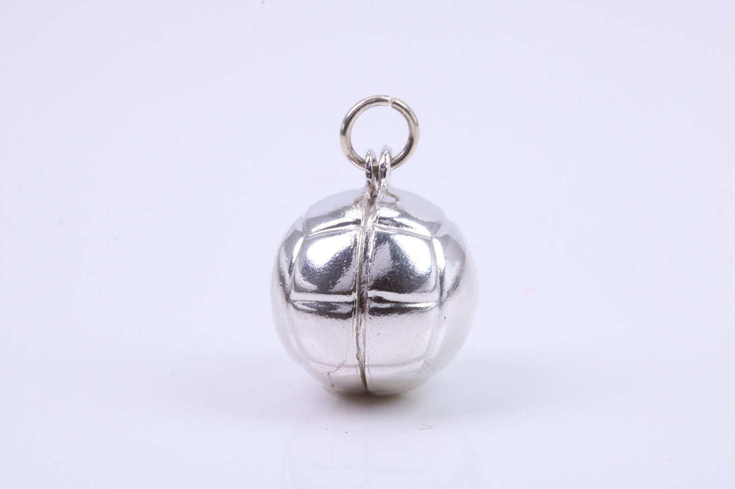 Foot Ball Charm, Traditional Charm, Made from Solid 925 Grade Sterling Silver, Complete with Attachment Link