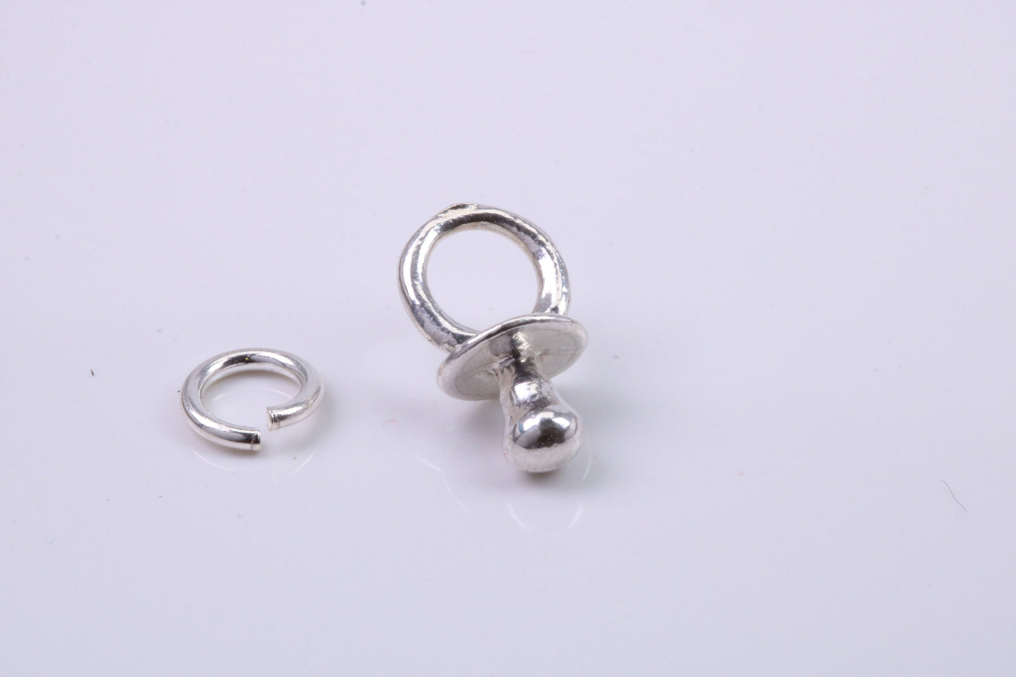 Dummy Charm, Traditional Charm, Made from Solid 925 Grade Sterling Silver, Complete with Attachment Link