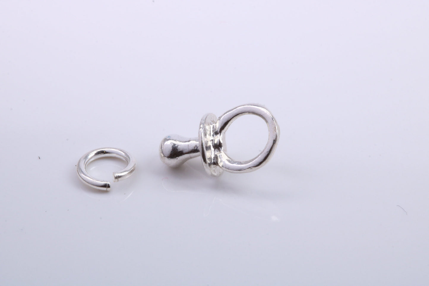 Dummy Charm, Traditional Charm, Made from Solid 925 Grade Sterling Silver, Complete with Attachment Link