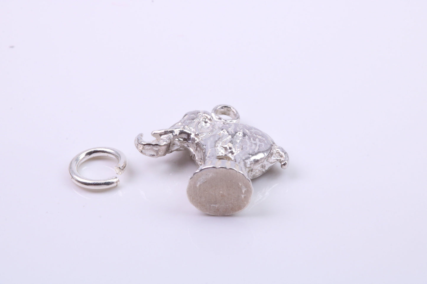 Circus Elephant Charm, Traditional Charm, Made from Solid 925 Grade Sterling Silver, Complete with Attachment Link