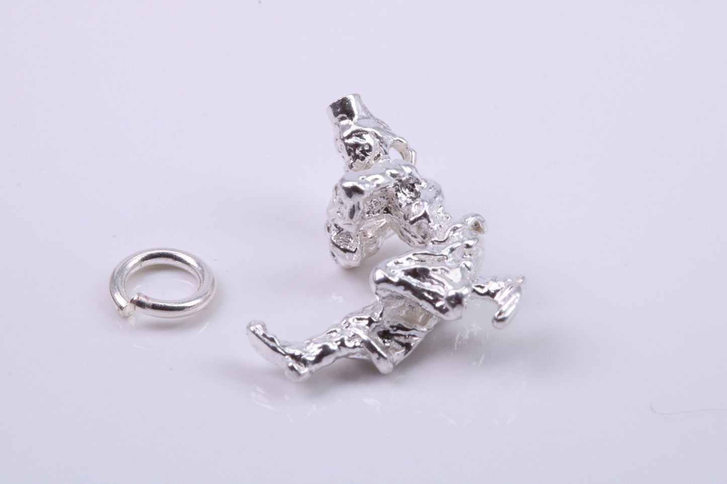 Russian Cossack Charm, Traditional Charm, Made from Solid 925 Grade Sterling Silver, Complete with Attachment Link