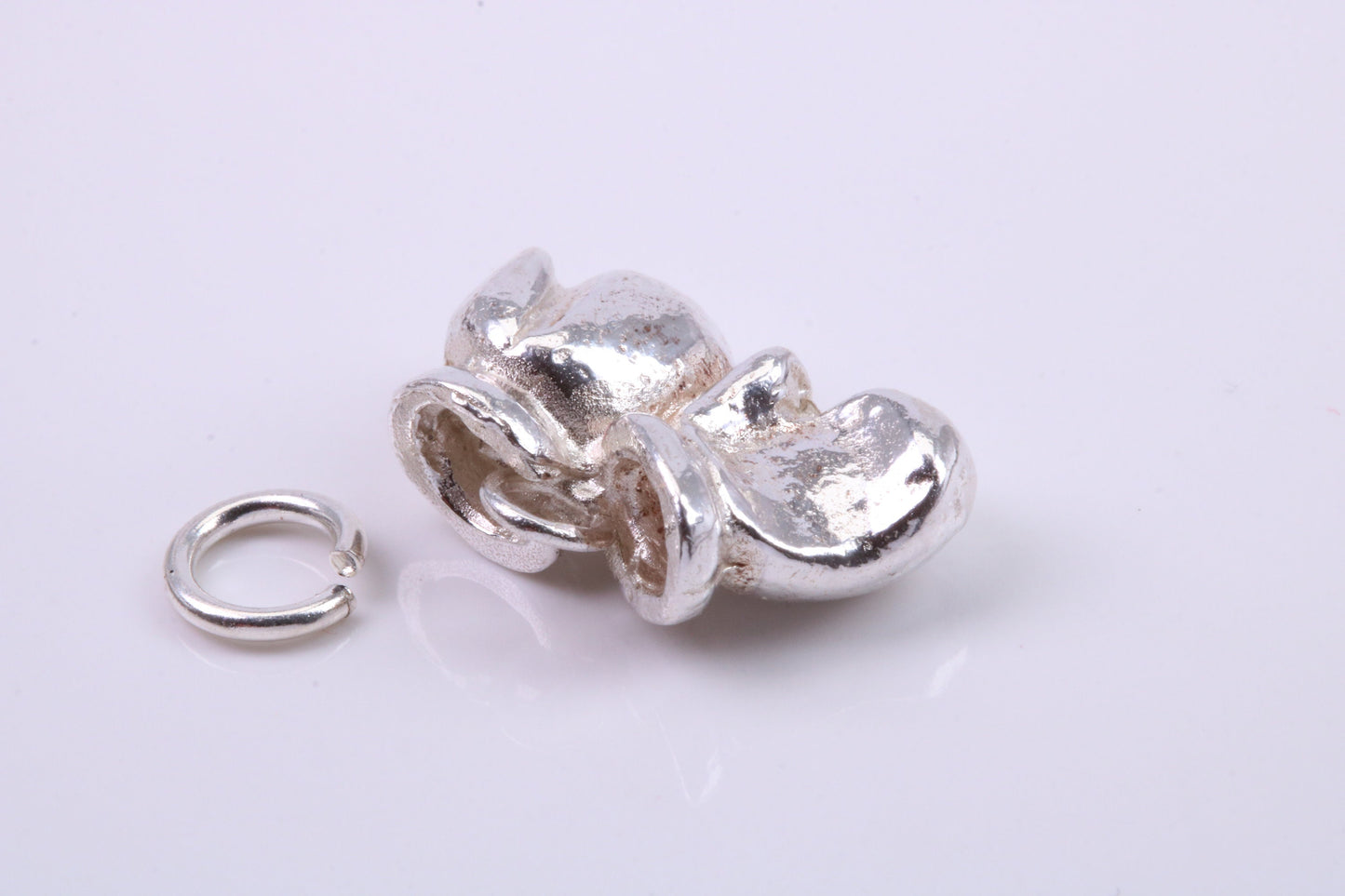 Pair of Boxing Gloves Charm, Traditional Charm, Made from Solid 925 Grade Sterling Silver, Complete with Attachment Link