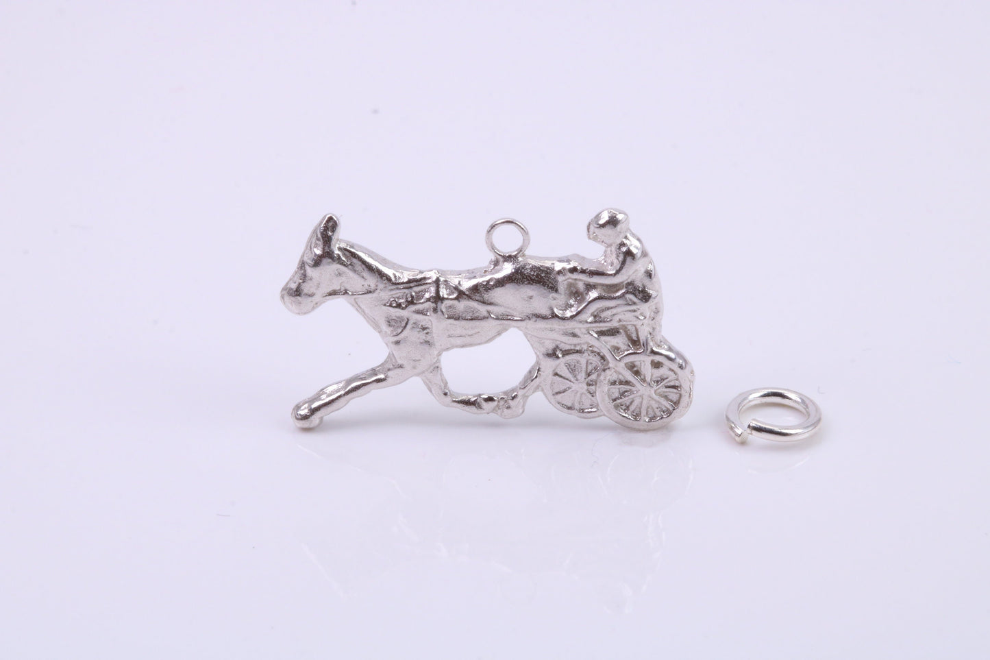 Chariot charm, Traditional Charm, Made from Solid 925 Grade Sterling Silver, Complete with Attachment Link