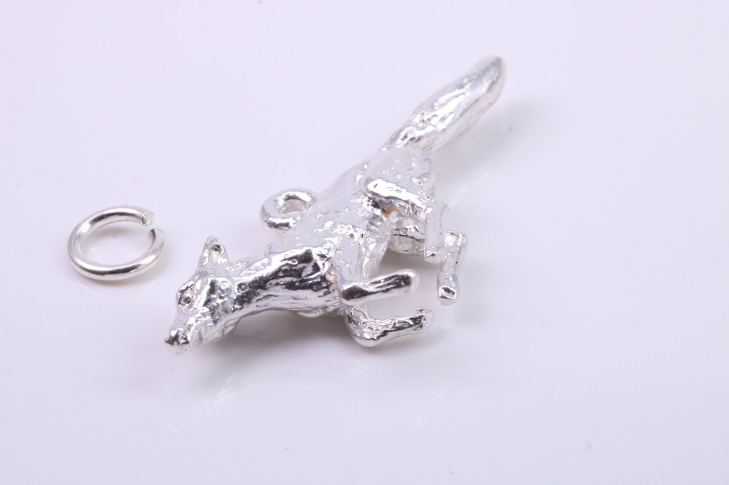 Greyhound Dog Charm, Traditional Charm, Made from Solid 925 Grade Sterling Silver, Complete with Attachment Link