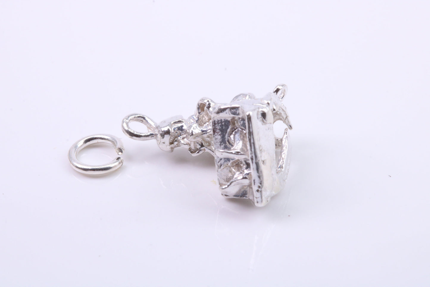 Man in Shackles Charm, Traditional Charm, Made from Solid 925 Grade Sterling Silver, Complete with Attachment Link