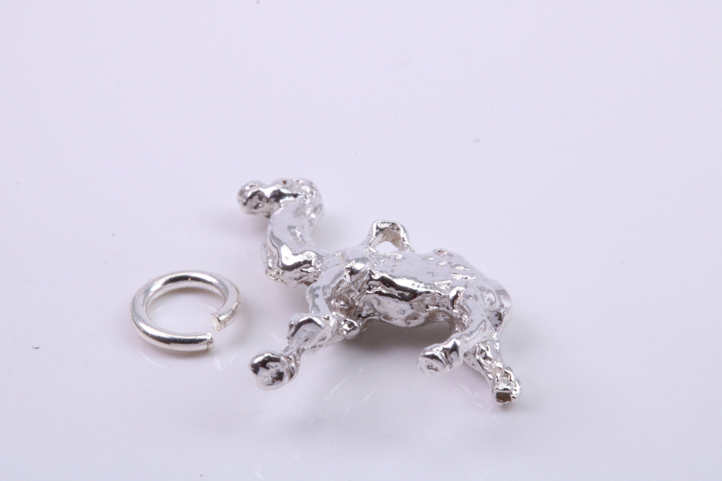 Arabian Camel Charm, Traditional Charm, Made from Solid 925 Grade Sterling Silver, Complete with Attachment Link