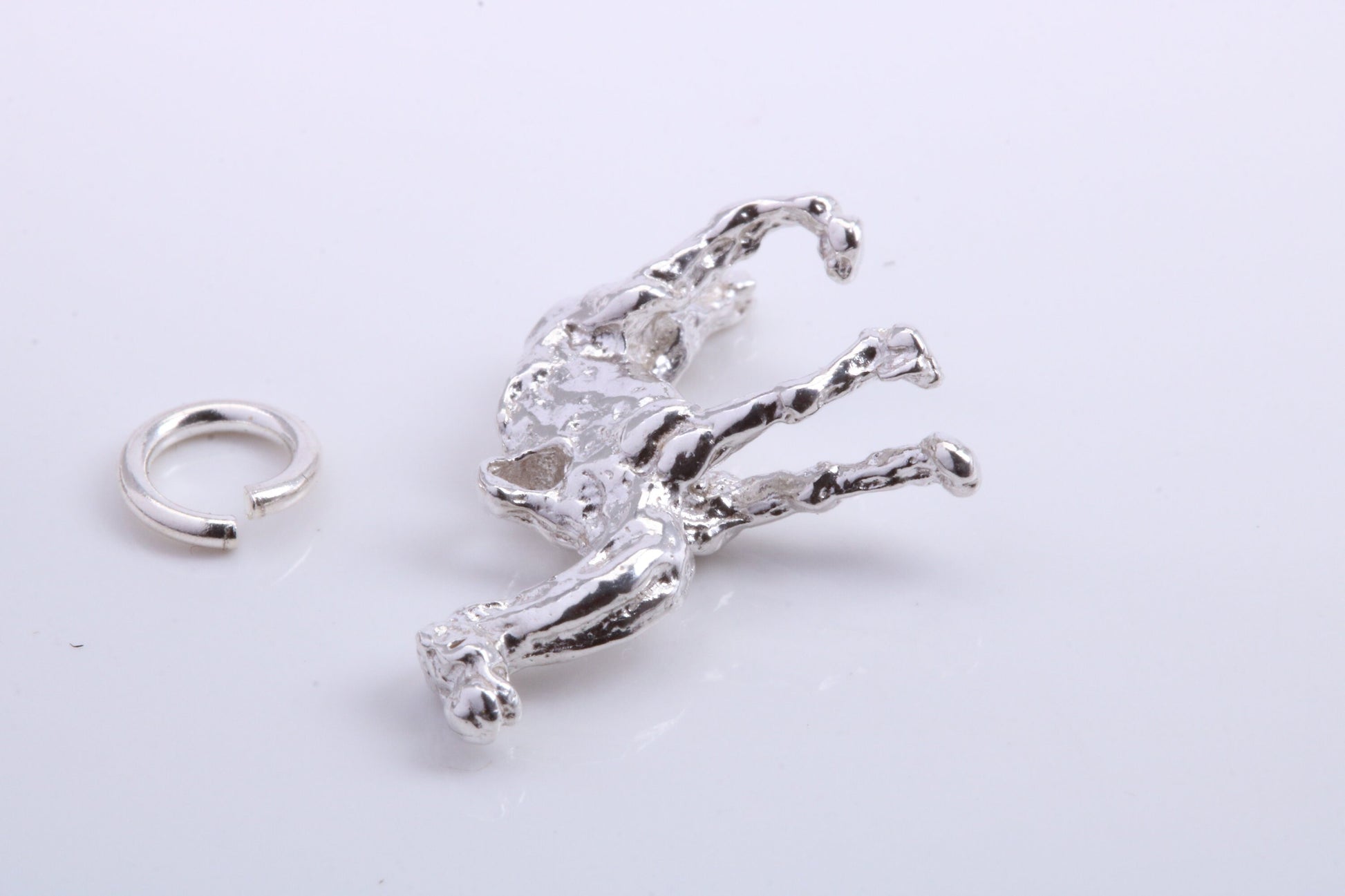 Arabian Camel Charm, Traditional Charm, Made from Solid 925 Grade Sterling Silver, Complete with Attachment Link