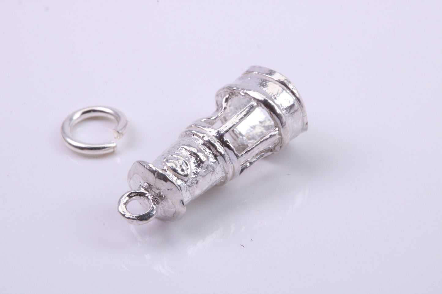 Lighthouse Charm, Traditional Charm, Made from Solid 925 Grade Sterling Silver, Complete with Attachment Link