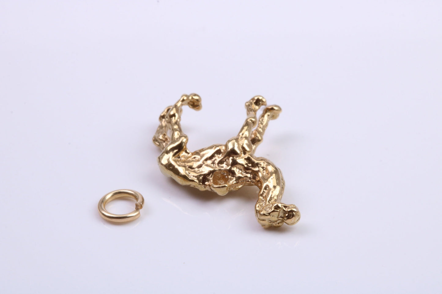 Arabian Camel Charm, Traditional Charm, Made from Solid 9ct Yellow Gold, British Hallmarked, Complete with Attachment Link