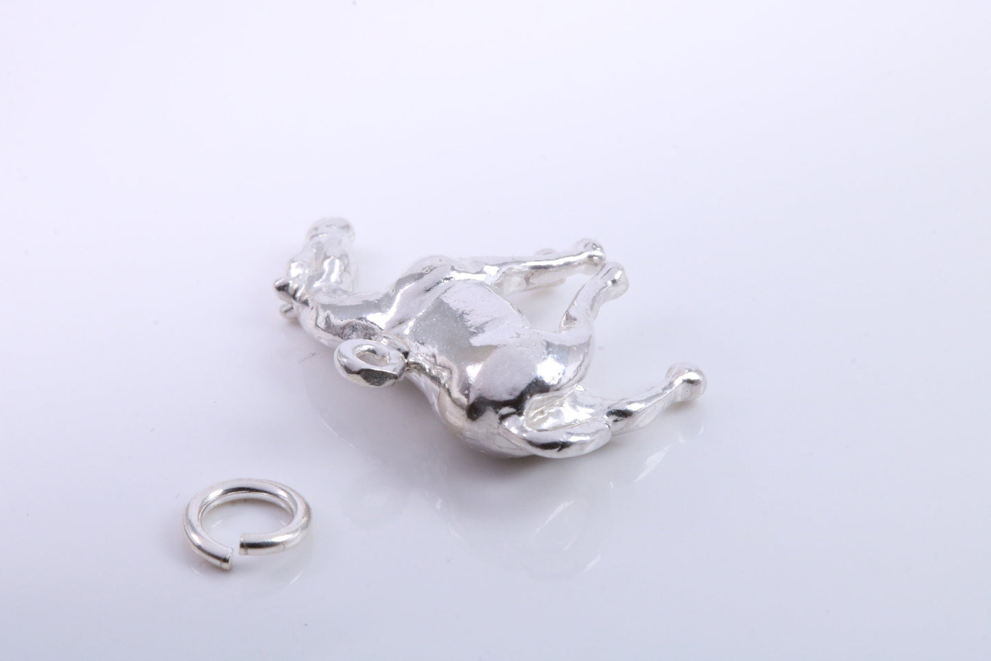 Horse Charm, Traditional Charm, Made from Solid 925 Grade Sterling Silver, Complete with Attachment Link