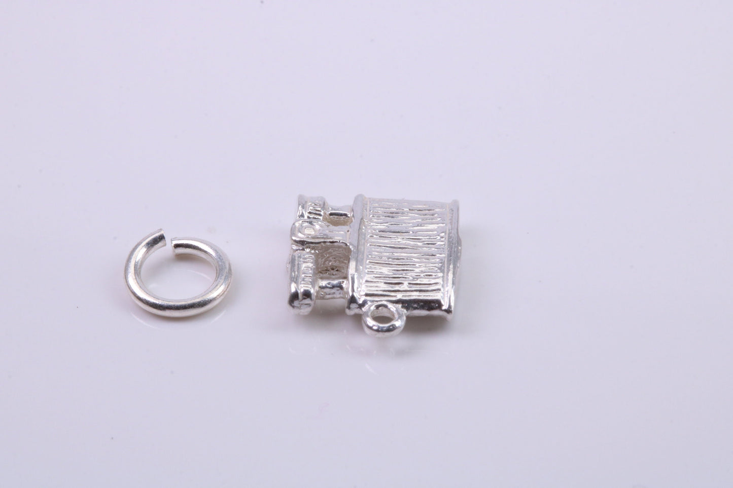 Cigar Lighter Charm, Traditional Charm, Made from Solid 925 Grade Sterling Silver, Complete with Attachment Link