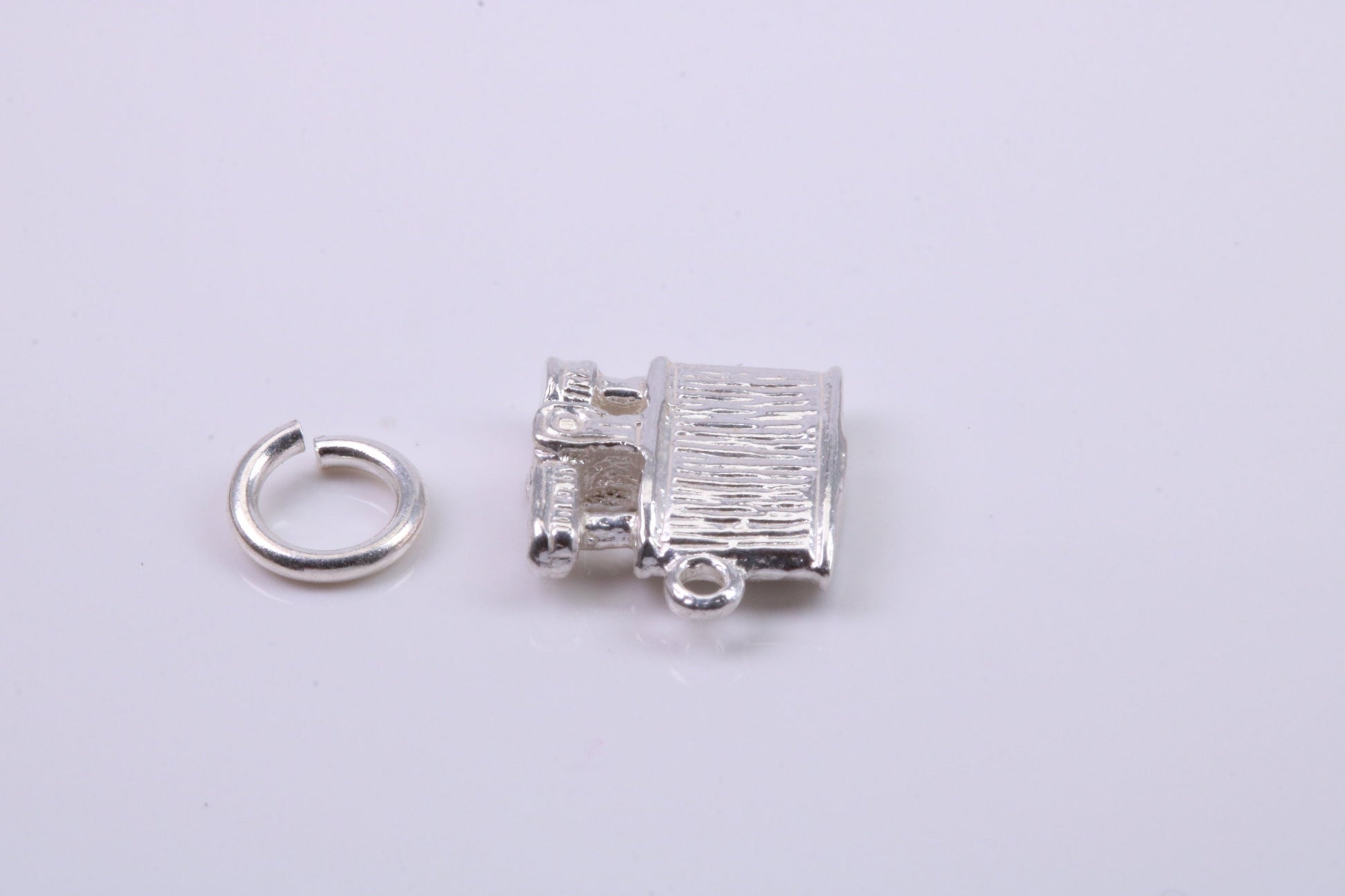 Cigar Lighter Charm, Traditional Charm, Made from Solid 925 Grade Sterling Silver, Complete with Attachment Link