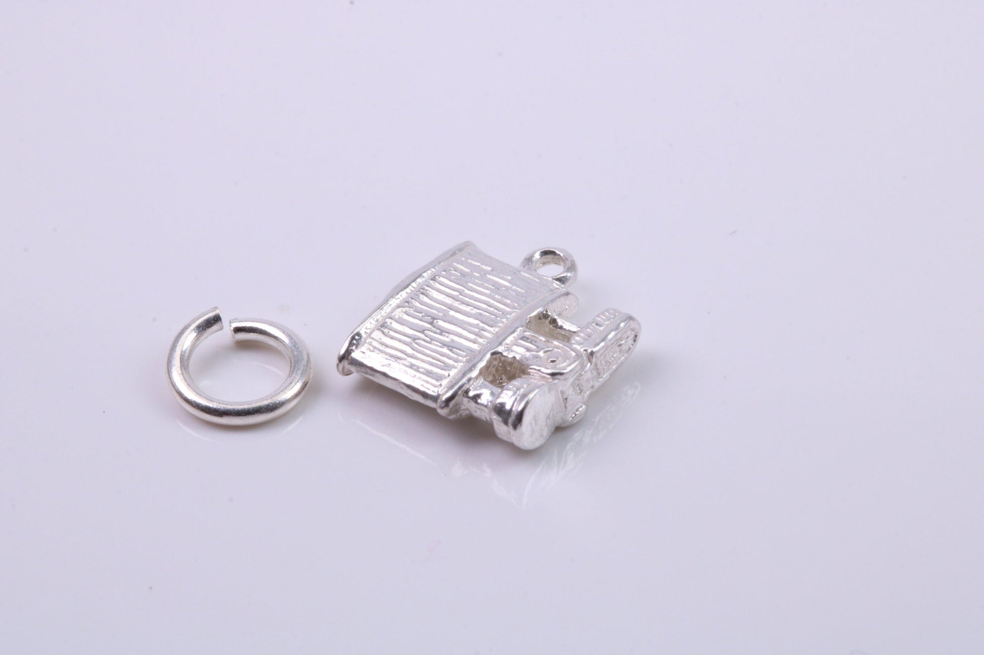 Cigar Lighter Charm, Traditional Charm, Made from Solid 925 Grade Sterling Silver, Complete with Attachment Link