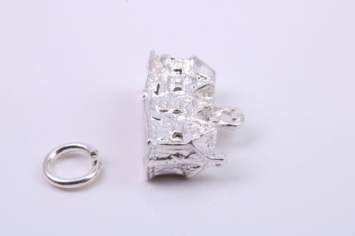 Country Cottage Charm, Traditional Charm, Made from Solid 925 Grade Sterling Silver, Complete with Attachment Link