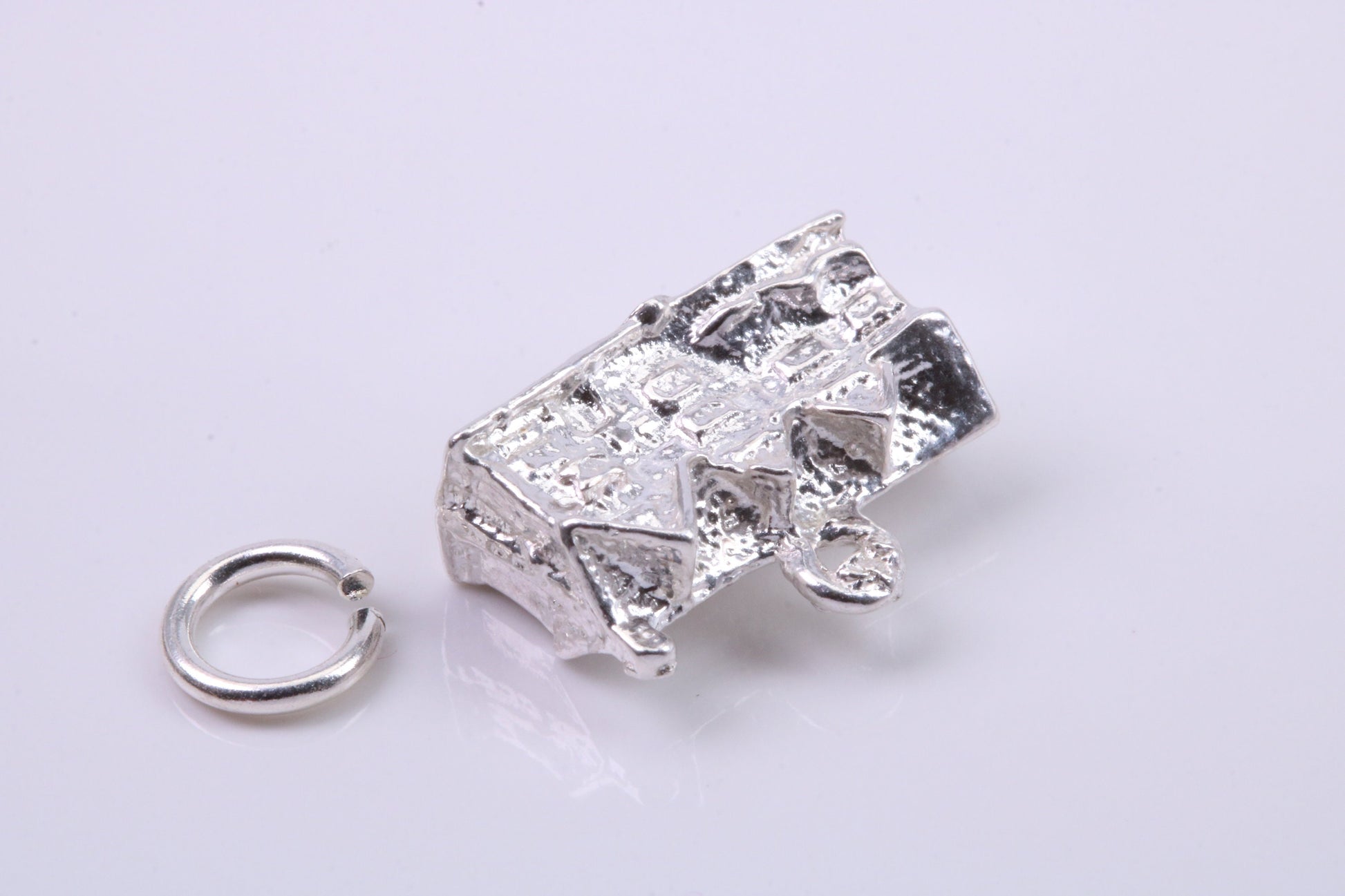 Country Cottage Charm, Traditional Charm, Made from Solid 925 Grade Sterling Silver, Complete with Attachment Link