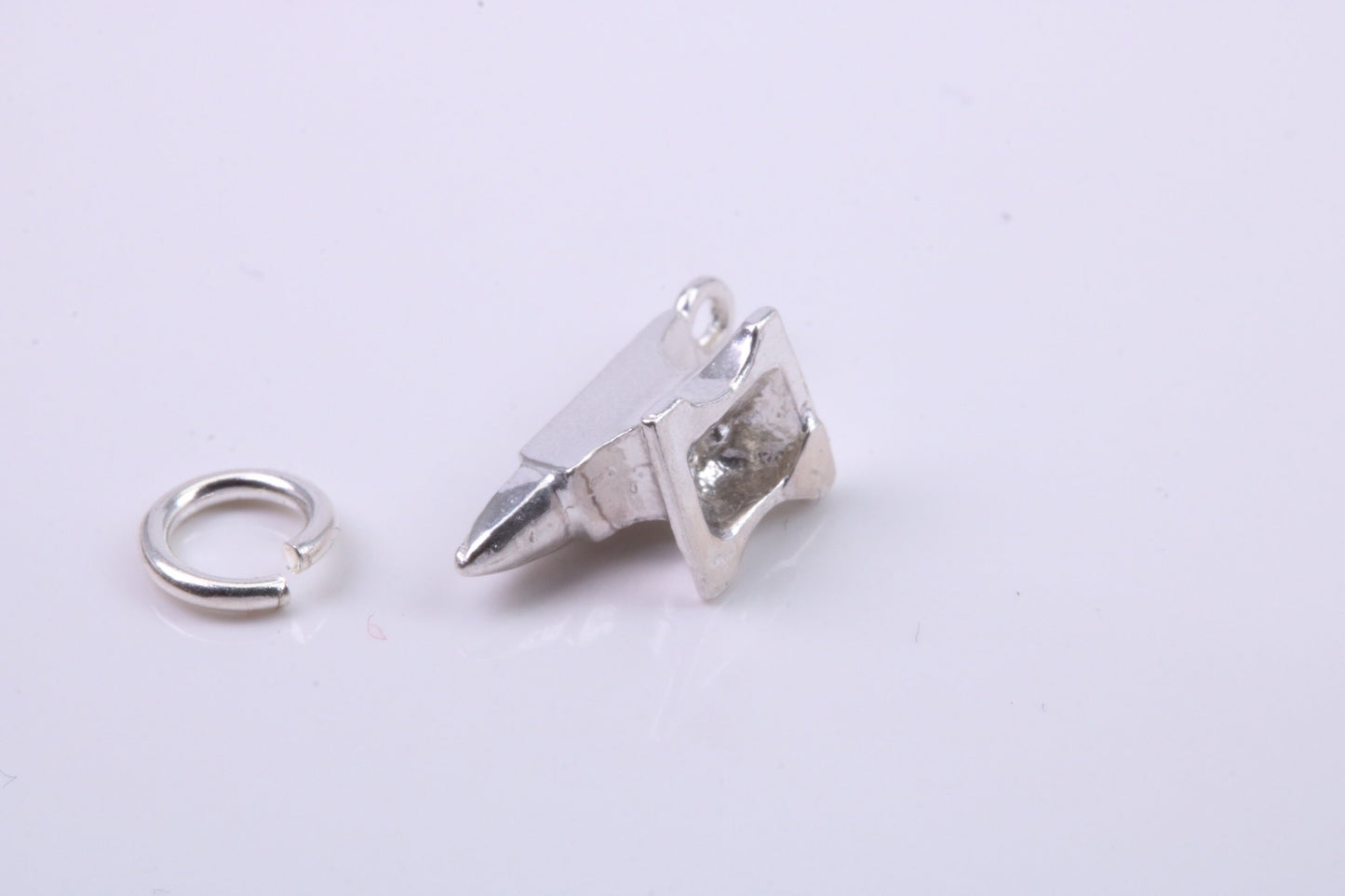 Blacksmiths Anvil Charm, Traditional Charm, Made from Solid 925 Grade Sterling Silver, Complete with Attachment Link