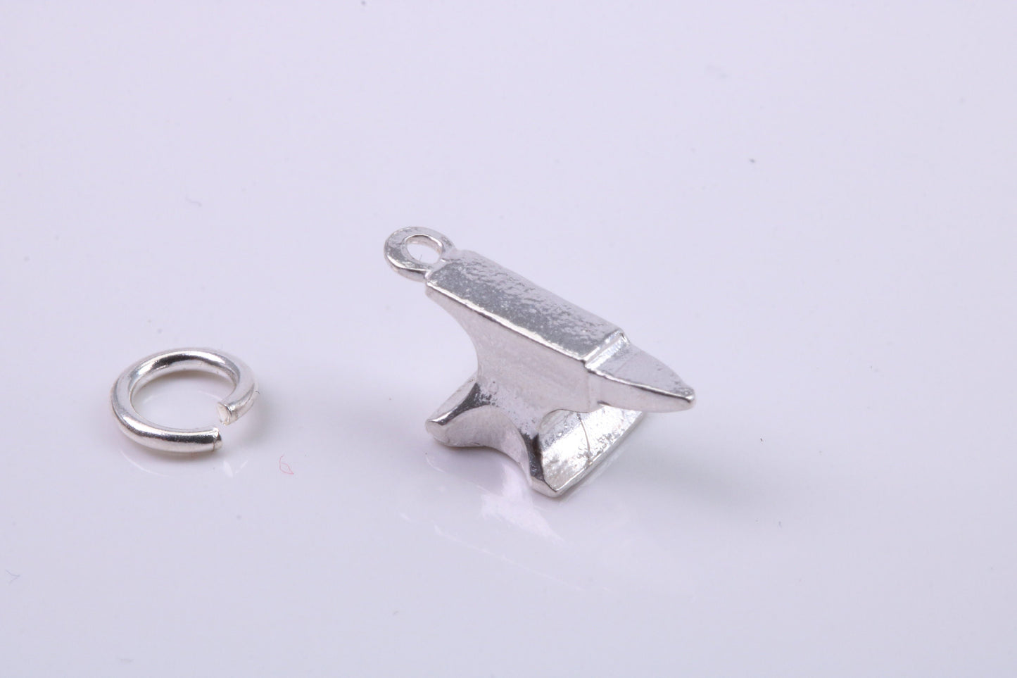 Blacksmiths Anvil Charm, Traditional Charm, Made from Solid 925 Grade Sterling Silver, Complete with Attachment Link