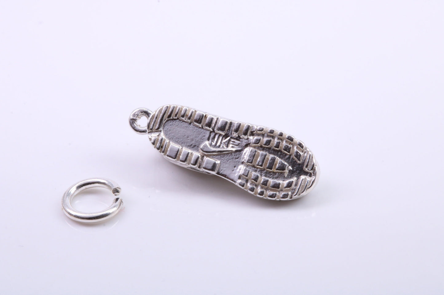 Trainer Shoe Charm, Traditional Charm, Made from Solid 925 Grade Sterling Silver, Complete with Attachment Link