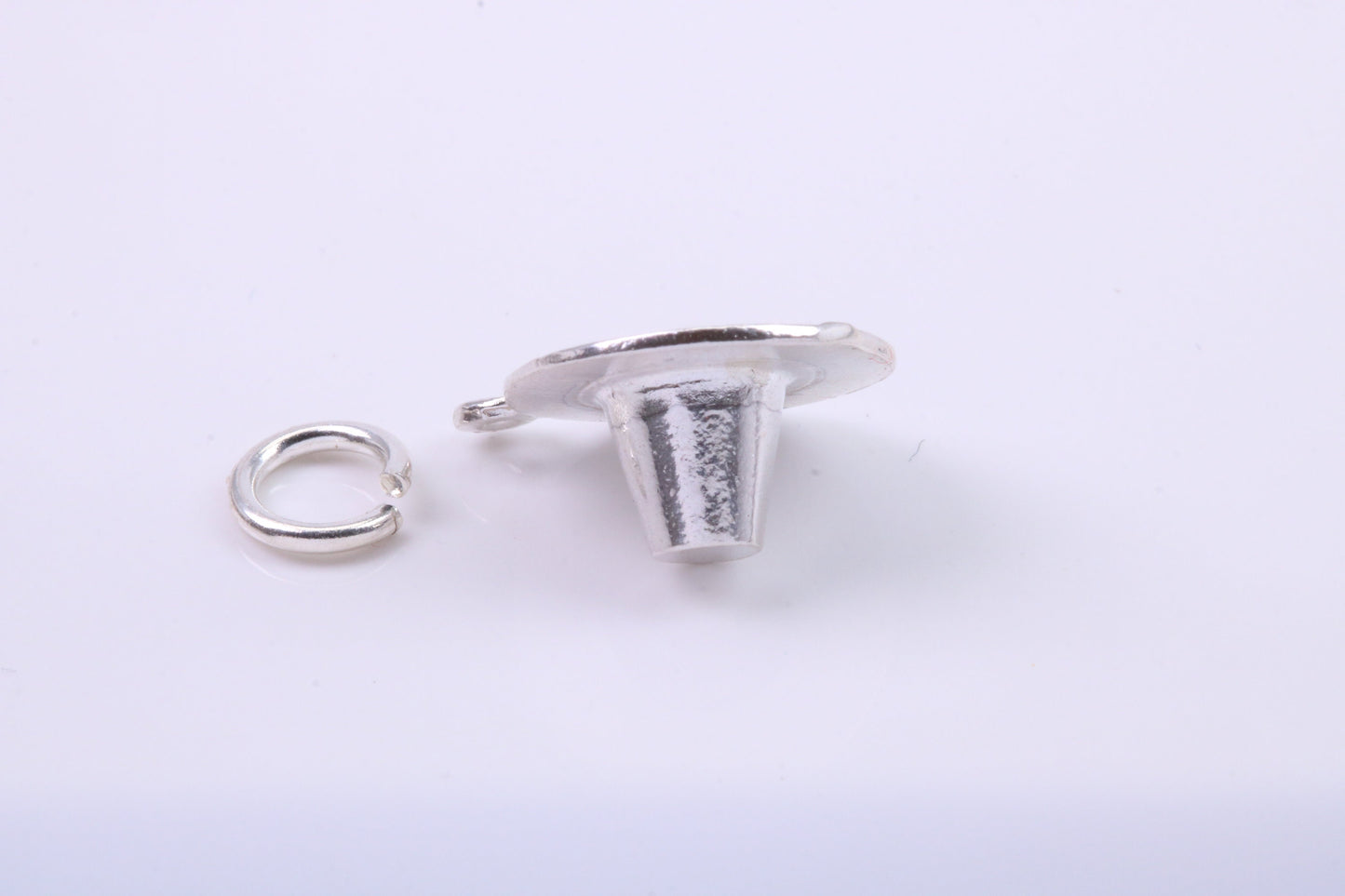 Welsh Hat Charm, Traditional Charm, Made from Solid 925 Grade Sterling Silver, Complete with Attachment Link