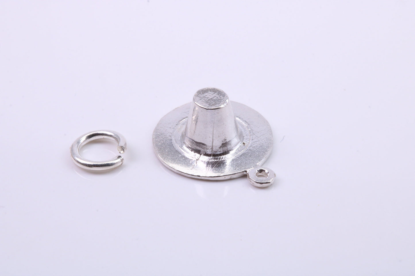 Welsh Hat Charm, Traditional Charm, Made from Solid 925 Grade Sterling Silver, Complete with Attachment Link