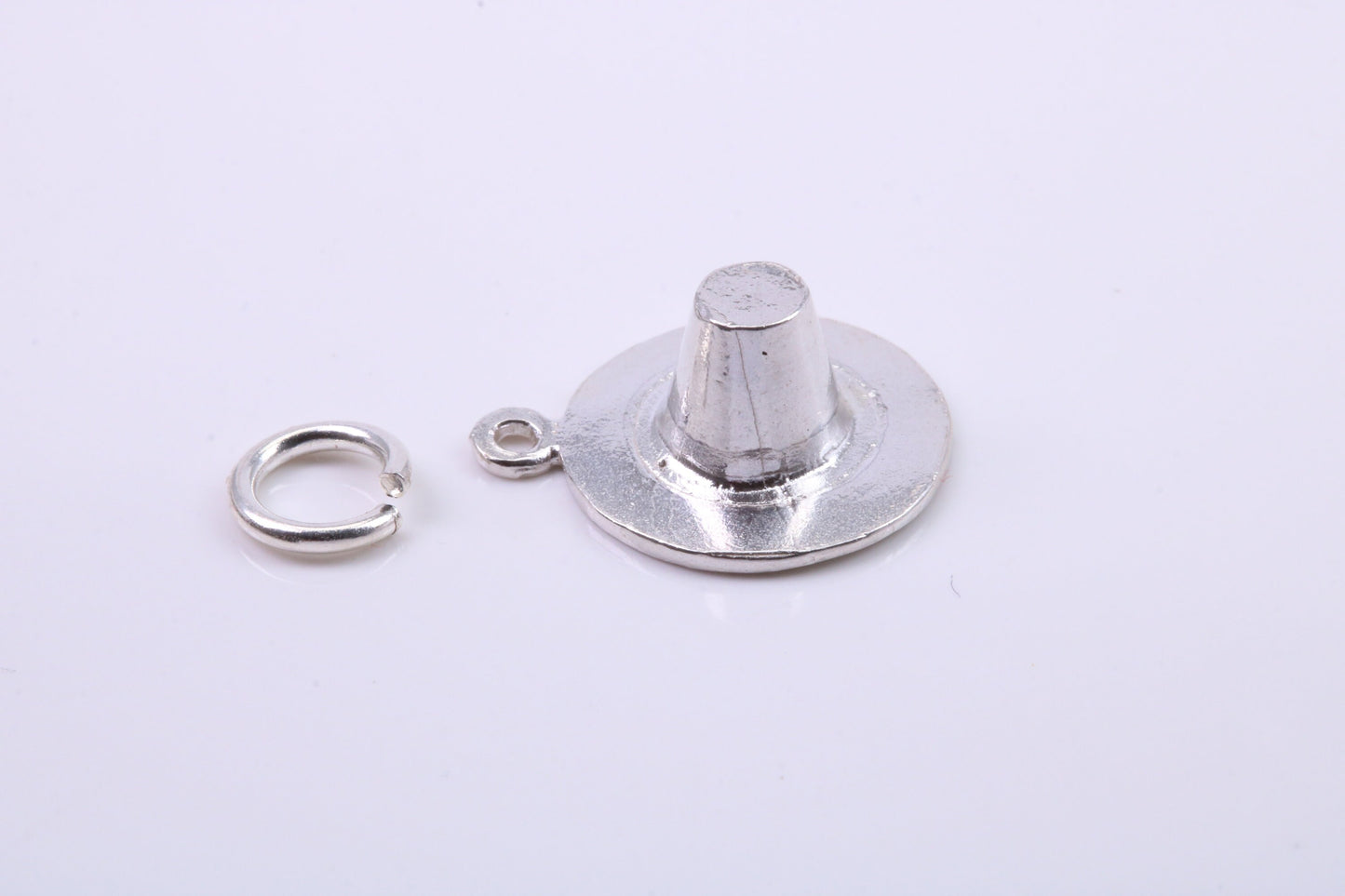 Welsh Hat Charm, Traditional Charm, Made from Solid 925 Grade Sterling Silver, Complete with Attachment Link