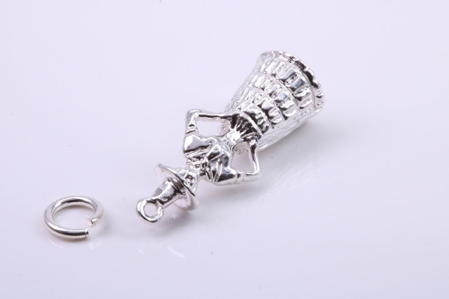Welsh Lady Charm, Traditional Charm, Made from Solid 925 Grade Sterling Silver, Complete with Attachment Link