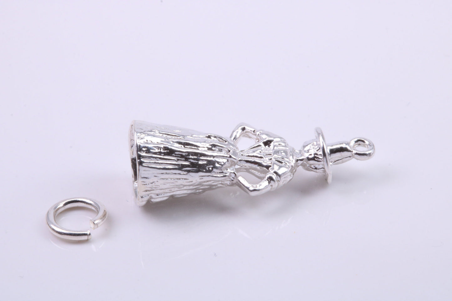 Welsh Lady Charm, Traditional Charm, Made from Solid 925 Grade Sterling Silver, Complete with Attachment Link