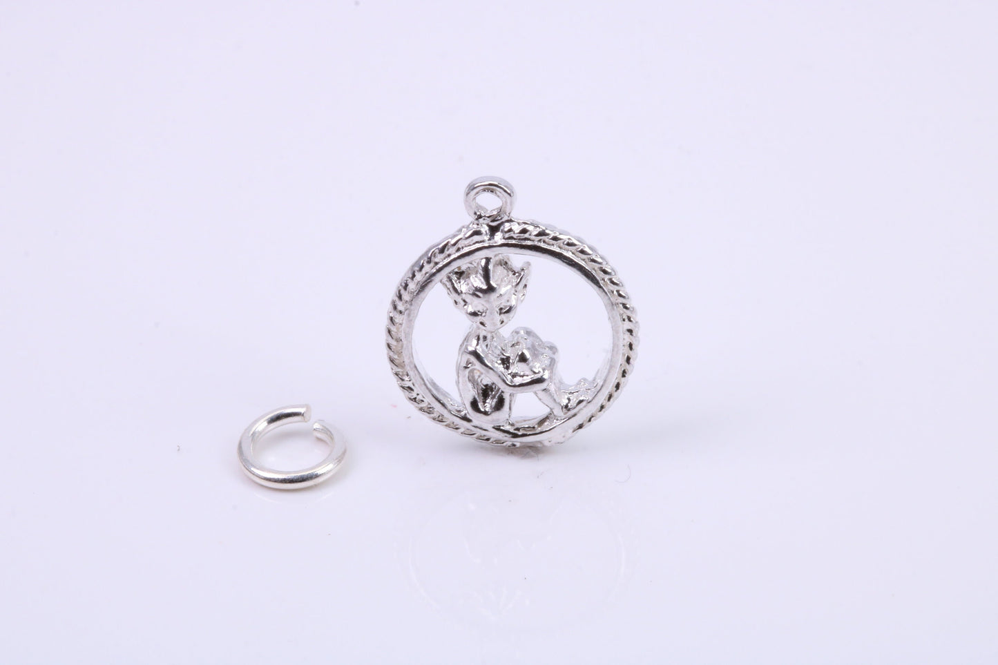 Gollum Charm, Traditional Charm, Made from Solid 925 Grade Sterling Silver, Complete with Attachment Link
