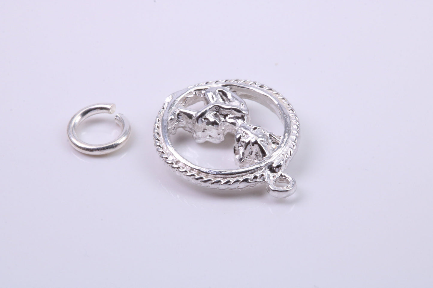 Gollum Charm, Traditional Charm, Made from Solid 925 Grade Sterling Silver, Complete with Attachment Link