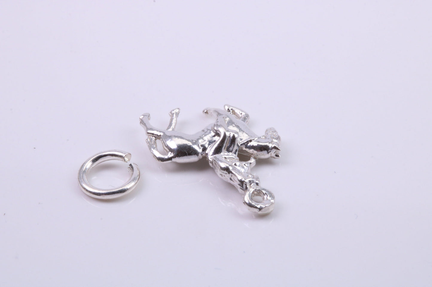 Lady Godiva Charm, Traditional Charm, Made from Solid 925 Grade Sterling Silver, Complete with Attachment Link