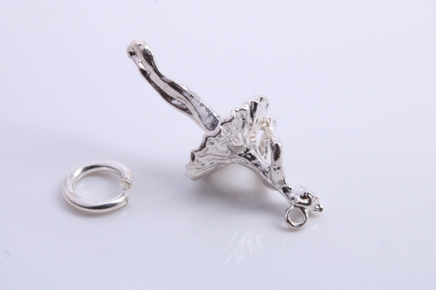 Ballerina Charm, Traditional Charm, Made from Solid 925 Grade Sterling Silver, Complete with Attachment Link