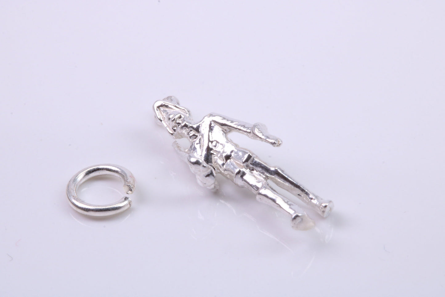 Royal Guard Charm, Traditional Charm, Made from Solid 925 Grade Sterling Silver, Complete with Attachment Link