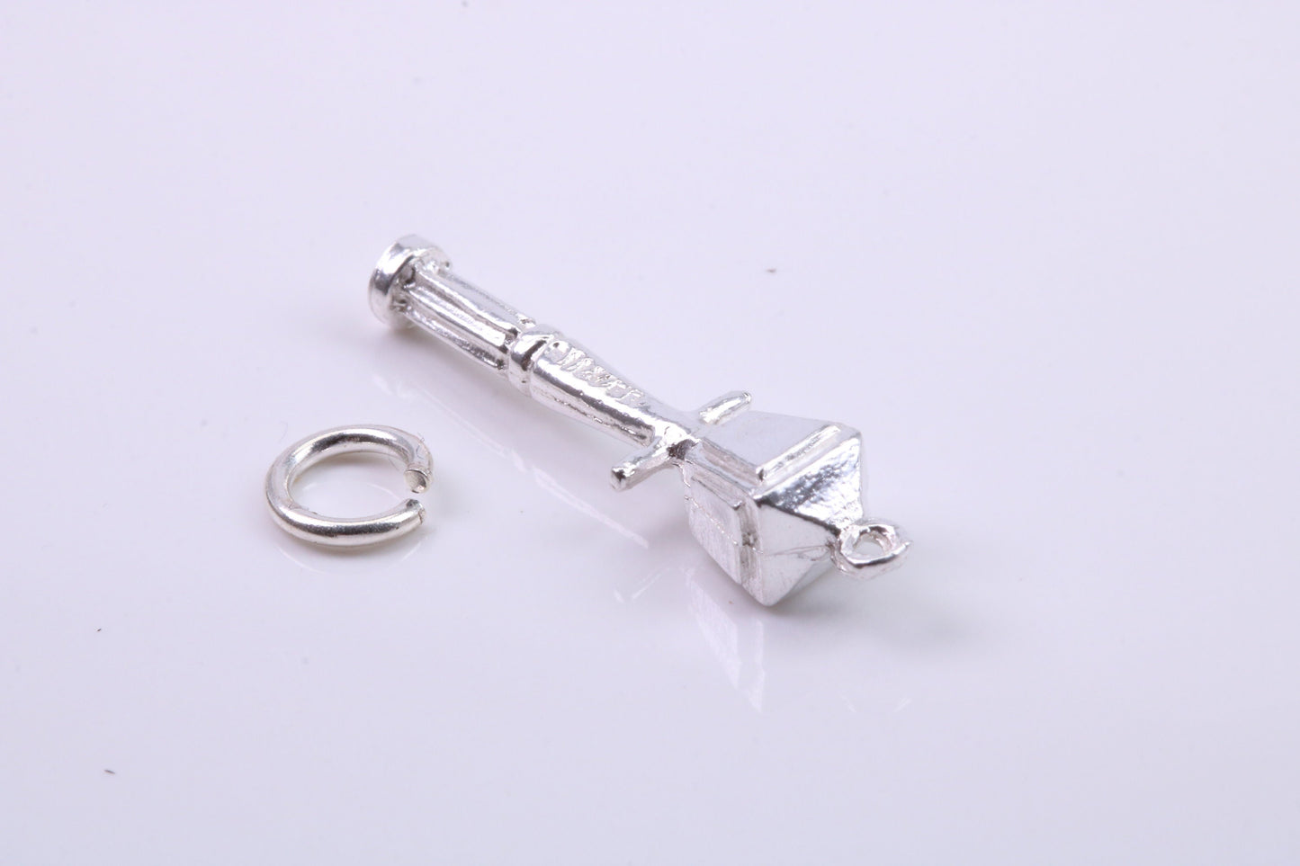 Lamppost Charm, Traditional Charm, Made from Solid 925 Grade Sterling Silver, Complete with Attachment Link