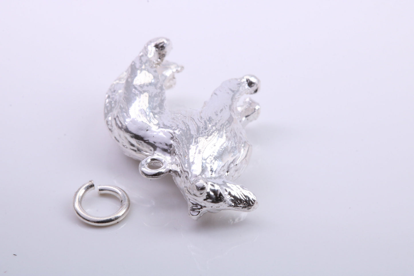 Collie Dog Charm, Traditional Charm, Made from Solid 925 Grade Sterling Silver, Complete with Attachment Link