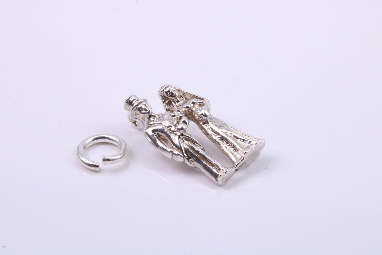 The Vow Charm, Traditional Charm, Made from Solid 925 Grade Sterling Silver, Complete with Attachment Link